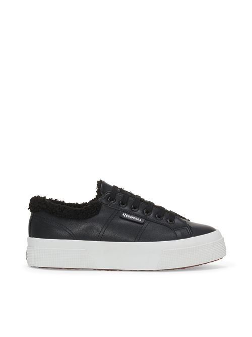 Scarpe 2740 Platform Vegan Material Black<BR/>