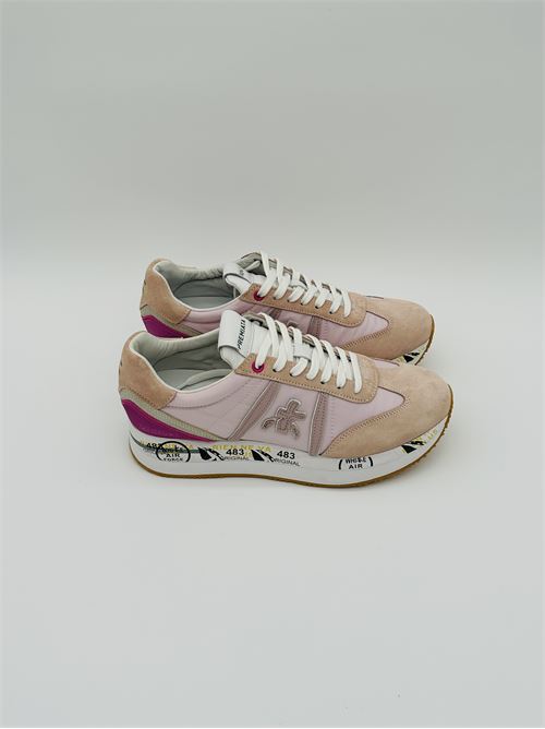 Scarpa Conny donna rosa in pelle e camoscio PREMIATA | CONNY5615