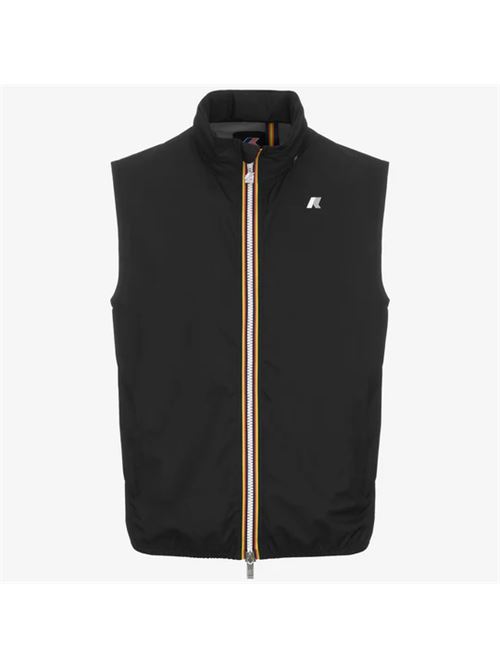 Gilet uomo tessuto poliestere colore nero K-WAY | K5127SWUSY