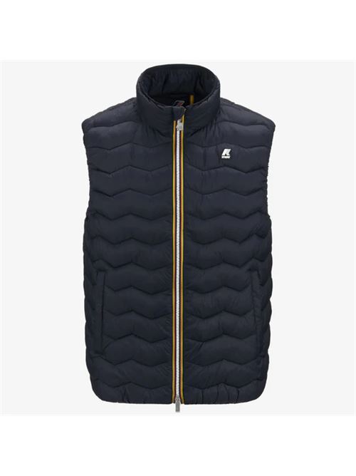 Gilet uomo tessuto poliestere in piuma colore blu K-WAY | K6114RWK89