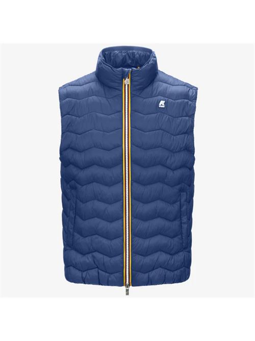 Gilet uomo tessuto poliestere in piuma colore blu fiord K-WAY | K6114RWP35