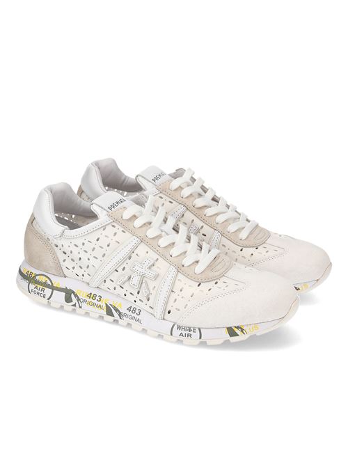 Scarpe in pelle e camoscio colore bianco e beige PREMIATA | LUCYD6669