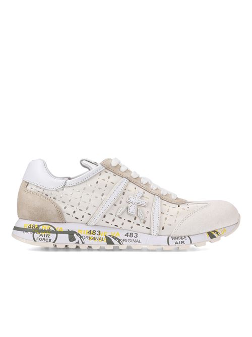 Scarpe in pelle e camoscio colore bianco e beige PREMIATA | LUCYD6669