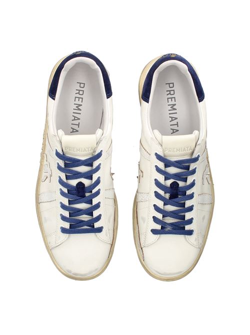 Scarpe Russel in pelle colore bianco e blu PREMIATA | RUSSEL6745